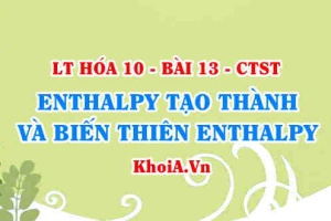 Phản ứng thu nhiệt, phản ứng tỏa nhiệt là gì? Phương trình nhiệt hóa học là gì? Tính biến thiên Enthalpy - Hóa 10 bài 13